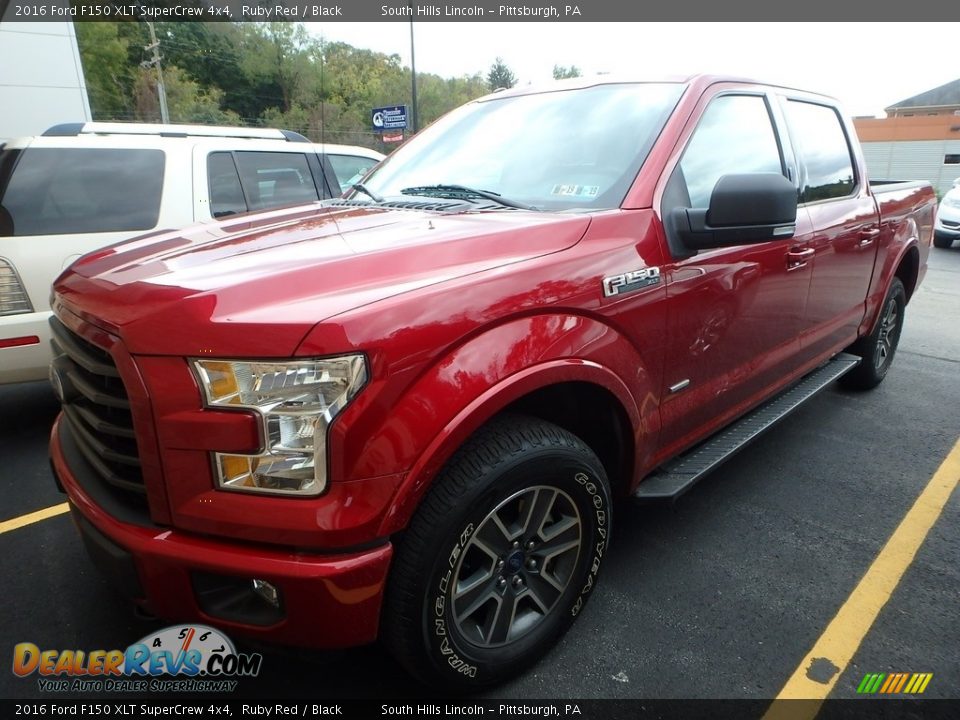 2016 Ford F150 XLT SuperCrew 4x4 Ruby Red / Black Photo #1