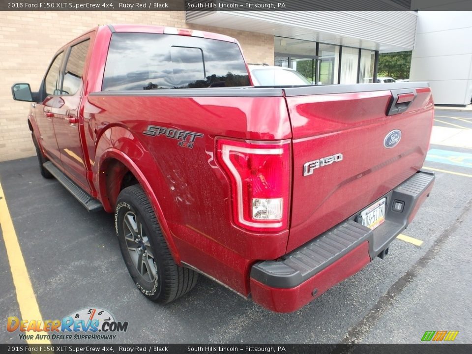 2016 Ford F150 XLT SuperCrew 4x4 Ruby Red / Black Photo #2