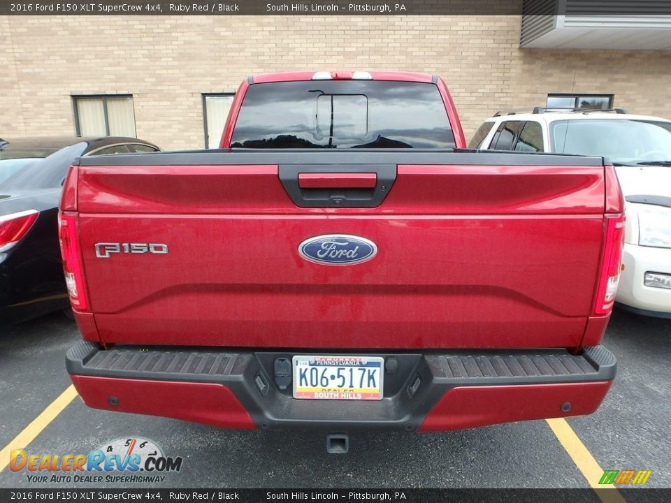 2016 Ford F150 XLT SuperCrew 4x4 Ruby Red / Black Photo #3