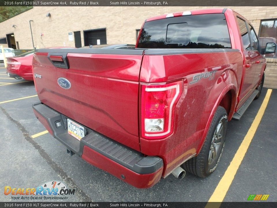 2016 Ford F150 XLT SuperCrew 4x4 Ruby Red / Black Photo #4