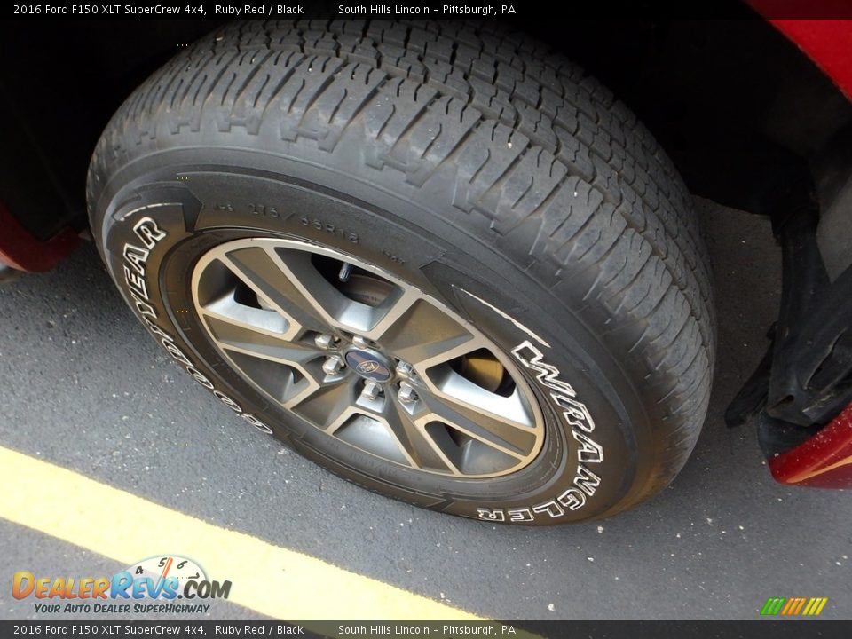 2016 Ford F150 XLT SuperCrew 4x4 Ruby Red / Black Photo #5