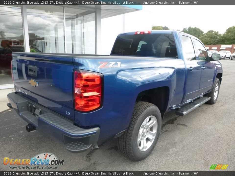 2019 Chevrolet Silverado LD LT Z71 Double Cab 4x4 Deep Ocean Blue Metallic / Jet Black Photo #3