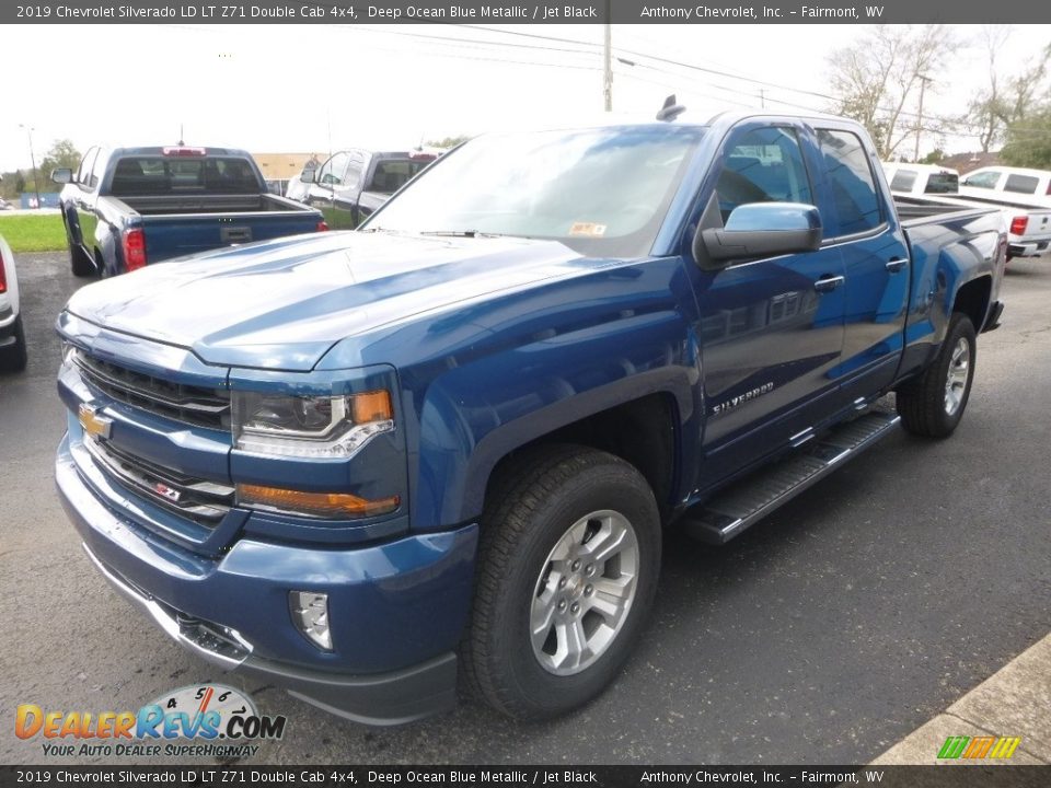 2019 Chevrolet Silverado LD LT Z71 Double Cab 4x4 Deep Ocean Blue Metallic / Jet Black Photo #6