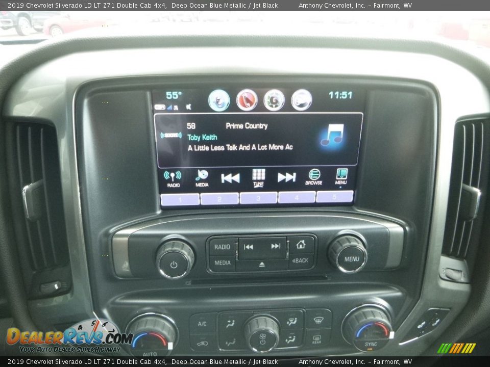 2019 Chevrolet Silverado LD LT Z71 Double Cab 4x4 Deep Ocean Blue Metallic / Jet Black Photo #15