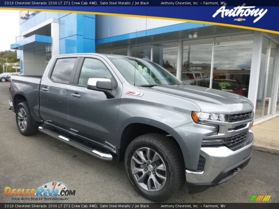 2019 Chevrolet Silverado 1500 LT Z71 Crew Cab 4WD Satin Steel Metallic / Jet Black Photo #1