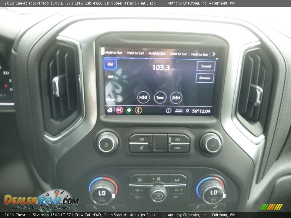 2019 Chevrolet Silverado 1500 LT Z71 Crew Cab 4WD Satin Steel Metallic / Jet Black Photo #15