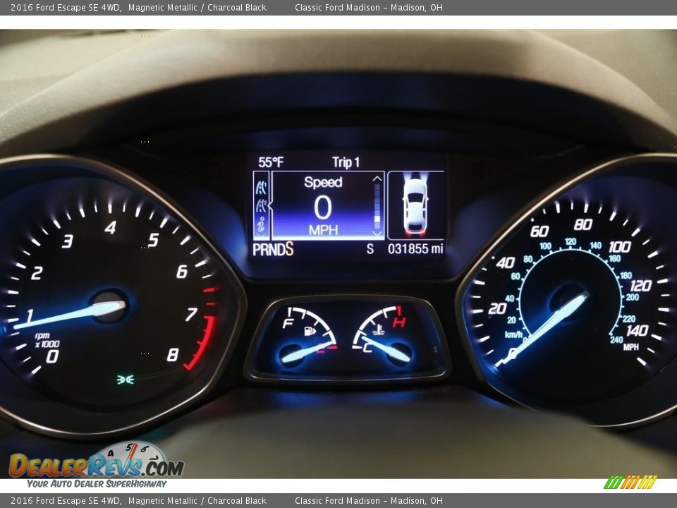 2016 Ford Escape SE 4WD Magnetic Metallic / Charcoal Black Photo #8