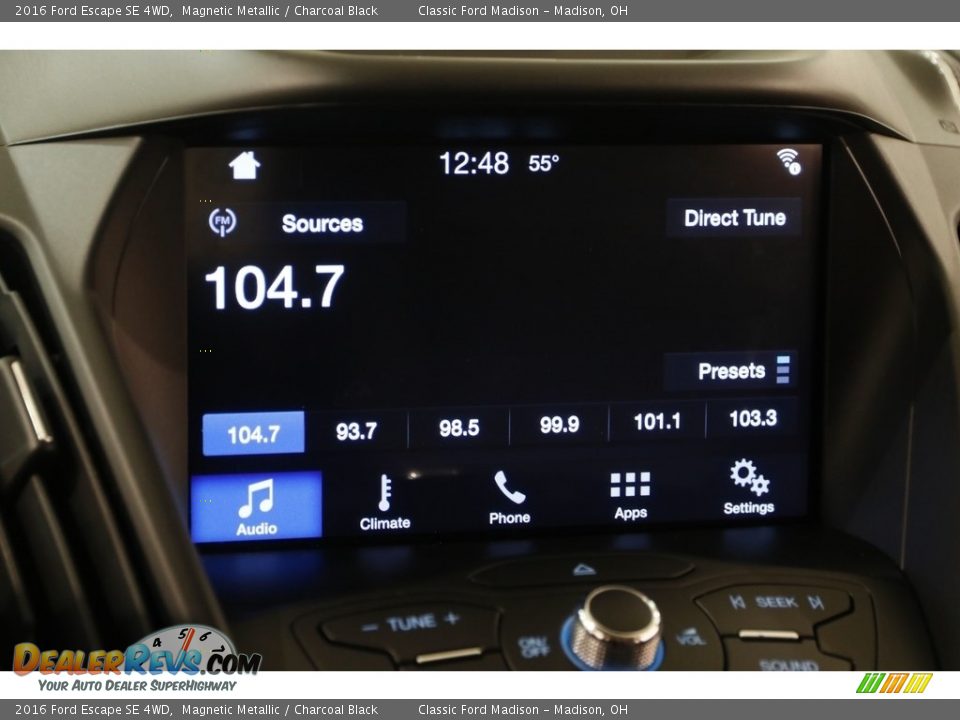 2016 Ford Escape SE 4WD Magnetic Metallic / Charcoal Black Photo #10