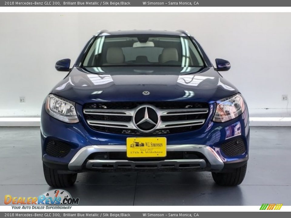 2018 Mercedes-Benz GLC 300 Brilliant Blue Metallic / Silk Beige/Black Photo #2