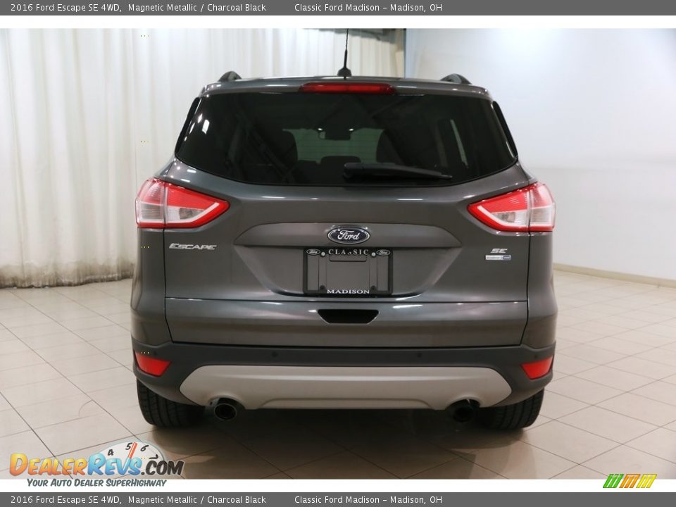 2016 Ford Escape SE 4WD Magnetic Metallic / Charcoal Black Photo #18