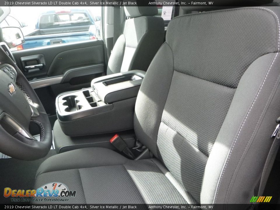 2019 Chevrolet Silverado LD LT Double Cab 4x4 Silver Ice Metallic / Jet Black Photo #13