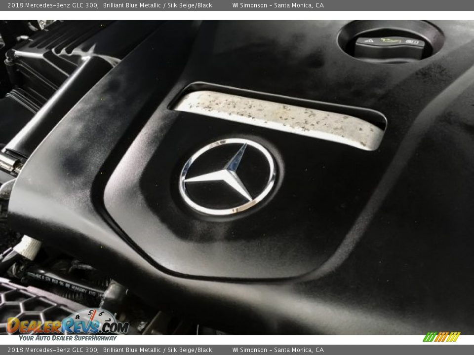 2018 Mercedes-Benz GLC 300 Brilliant Blue Metallic / Silk Beige/Black Photo #31