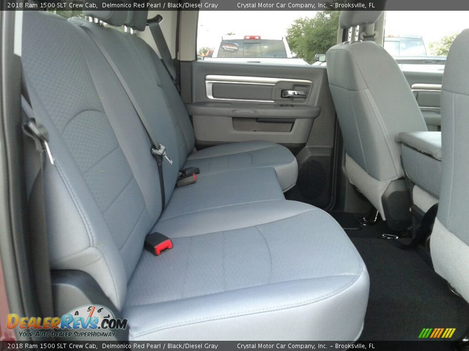 2018 Ram 1500 SLT Crew Cab Delmonico Red Pearl / Black/Diesel Gray Photo #11