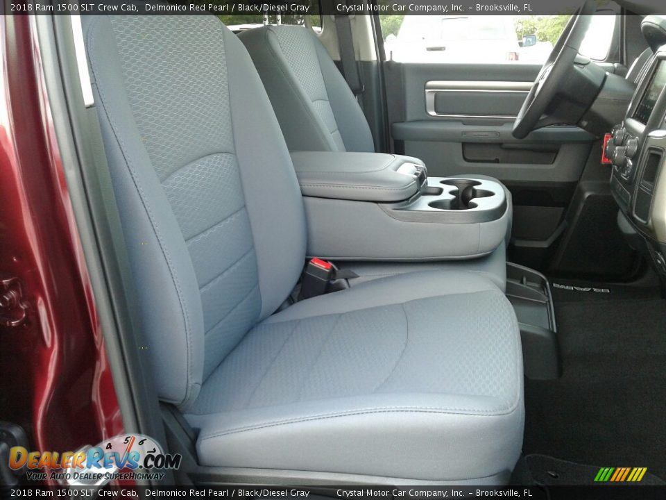 2018 Ram 1500 SLT Crew Cab Delmonico Red Pearl / Black/Diesel Gray Photo #12