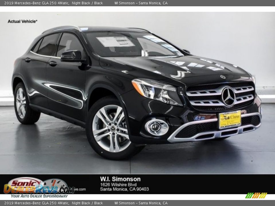 2019 Mercedes-Benz GLA 250 4Matic Night Black / Black Photo #1