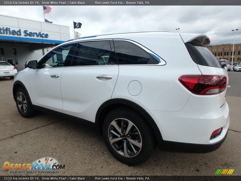 2019 Kia Sorento EX V6 Snow White Pearl / Satin Black Photo #5