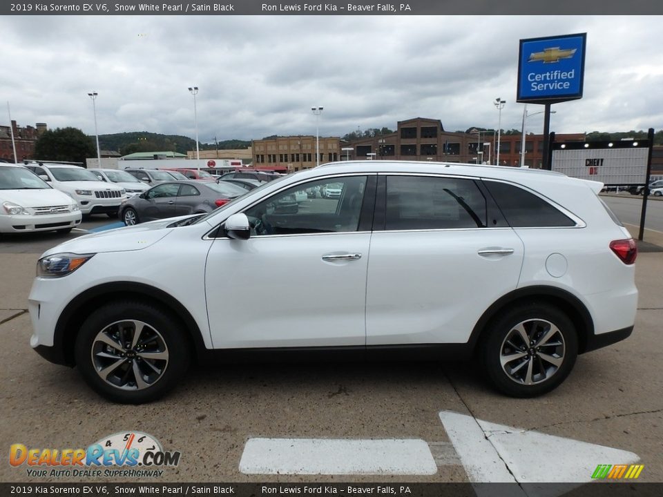 2019 Kia Sorento EX V6 Snow White Pearl / Satin Black Photo #6