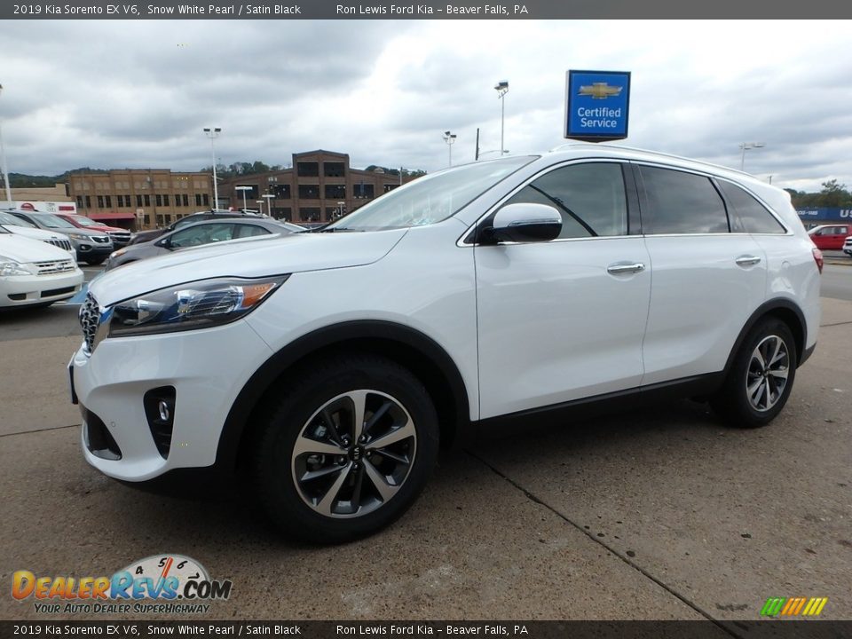 2019 Kia Sorento EX V6 Snow White Pearl / Satin Black Photo #7