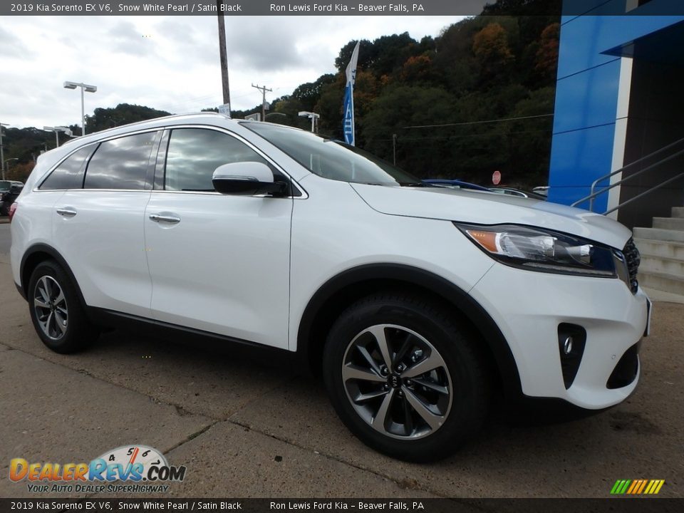 2019 Kia Sorento EX V6 Snow White Pearl / Satin Black Photo #9