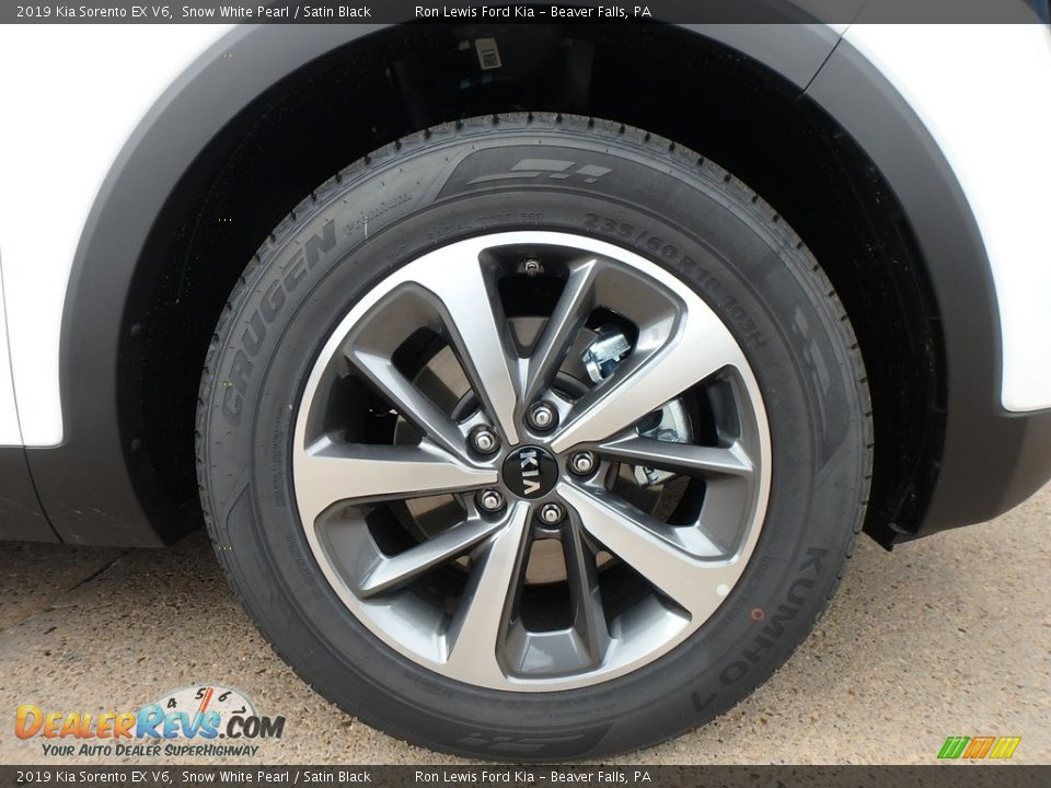 2019 Kia Sorento EX V6 Snow White Pearl / Satin Black Photo #10