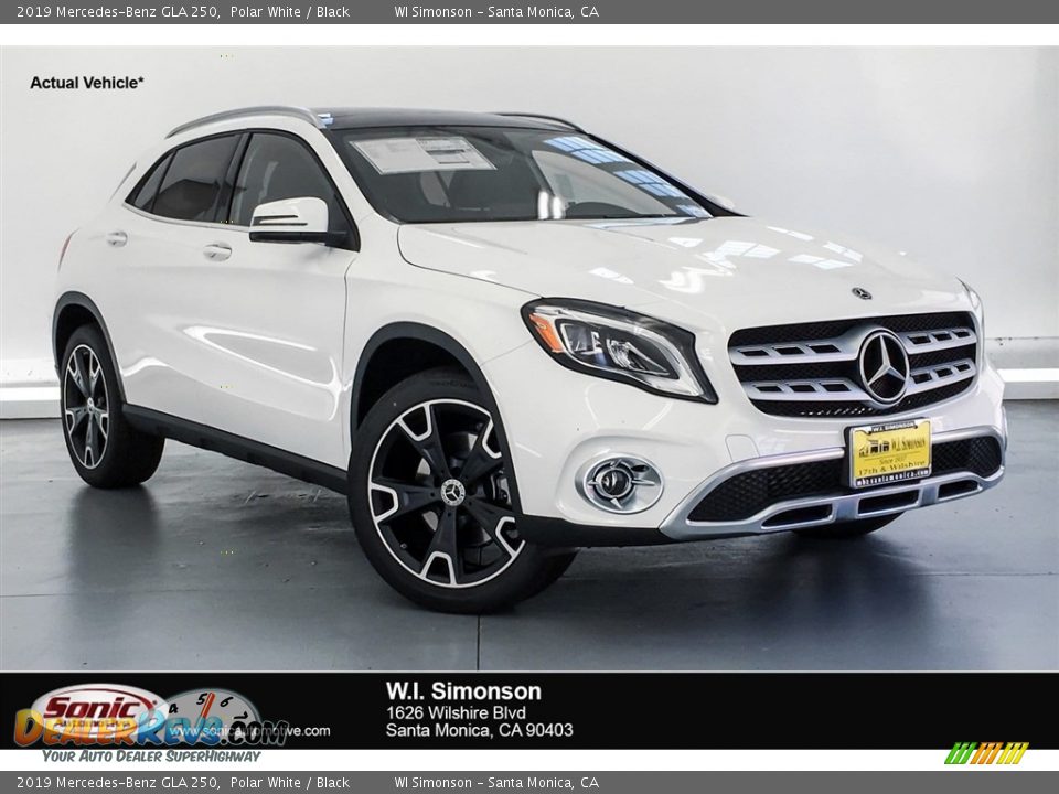 2019 Mercedes-Benz GLA 250 Polar White / Black Photo #1