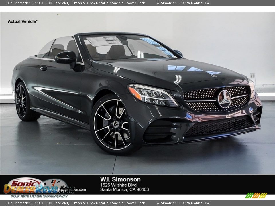 2019 Mercedes-Benz C 300 Cabriolet Graphite Grey Metallic / Saddle Brown/Black Photo #1
