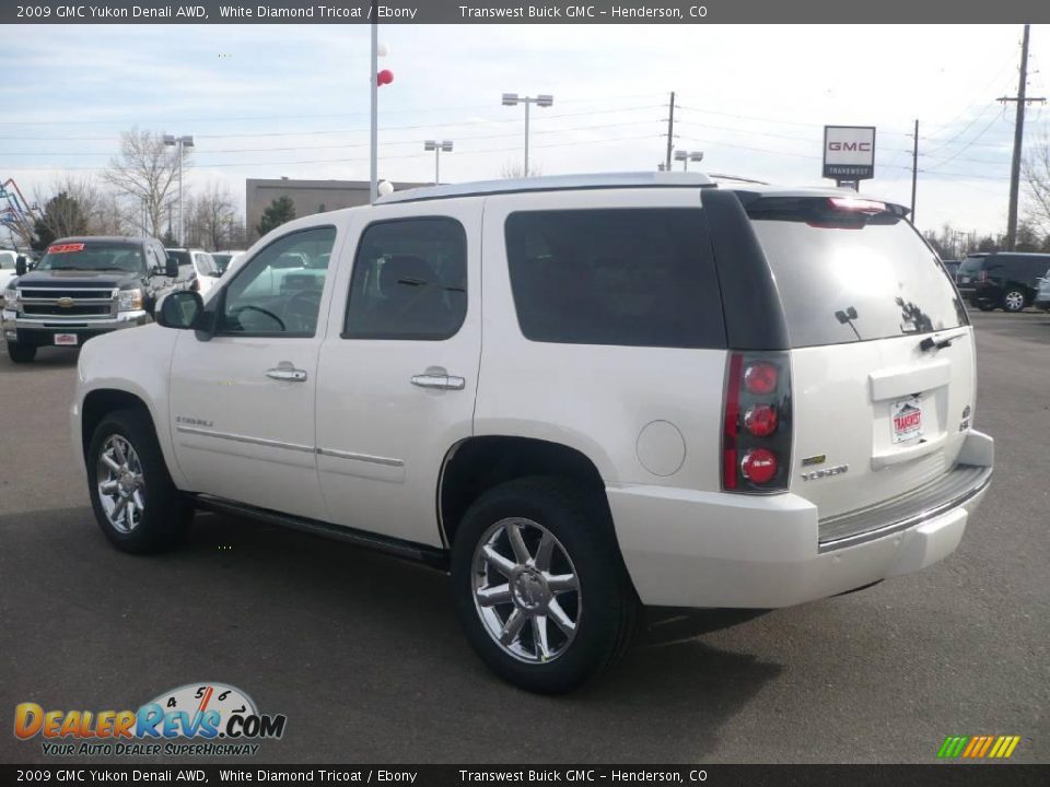2009 GMC Yukon Denali AWD White Diamond Tricoat / Ebony Photo #4