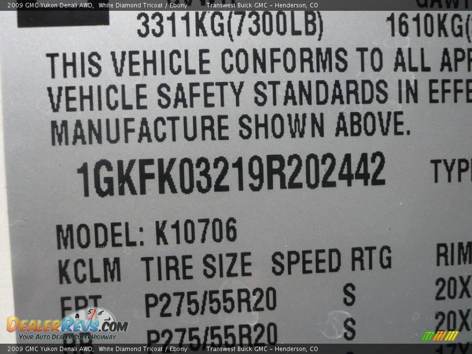 2009 GMC Yukon Denali AWD White Diamond Tricoat / Ebony Photo #10