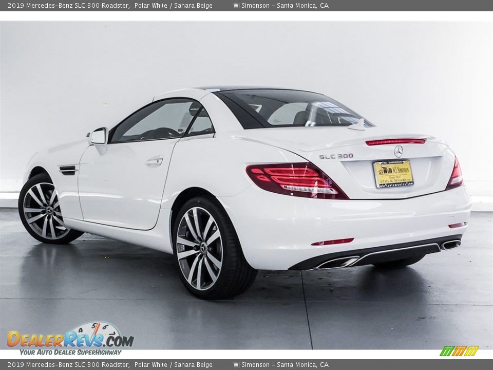 2019 Mercedes-Benz SLC 300 Roadster Polar White / Sahara Beige Photo #2