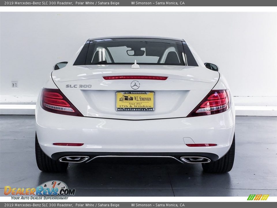 2019 Mercedes-Benz SLC 300 Roadster Polar White / Sahara Beige Photo #3