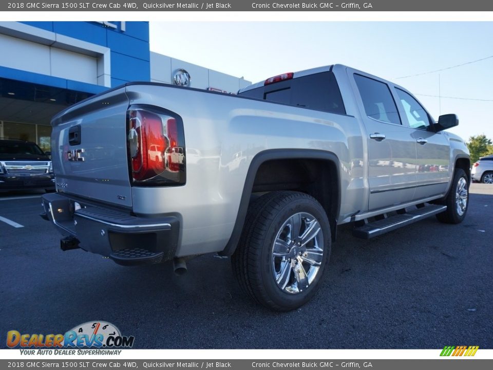 2018 GMC Sierra 1500 SLT Crew Cab 4WD Quicksilver Metallic / Jet Black Photo #12