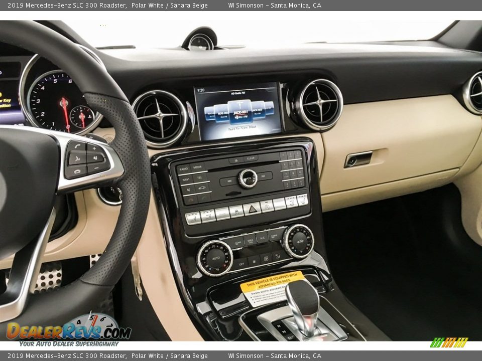 2019 Mercedes-Benz SLC 300 Roadster Polar White / Sahara Beige Photo #6