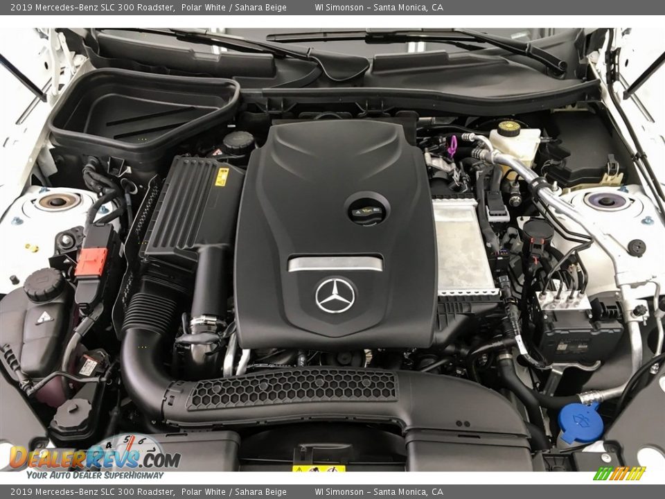 2019 Mercedes-Benz SLC 300 Roadster Polar White / Sahara Beige Photo #8