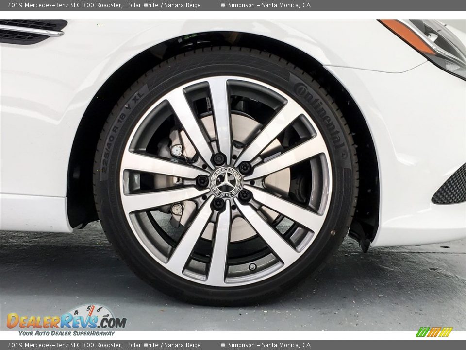 2019 Mercedes-Benz SLC 300 Roadster Polar White / Sahara Beige Photo #9