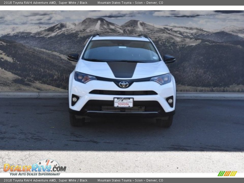 2018 Toyota RAV4 Adventure AWD Super White / Black Photo #2