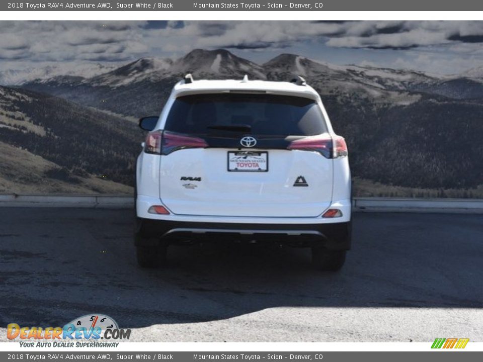 2018 Toyota RAV4 Adventure AWD Super White / Black Photo #4