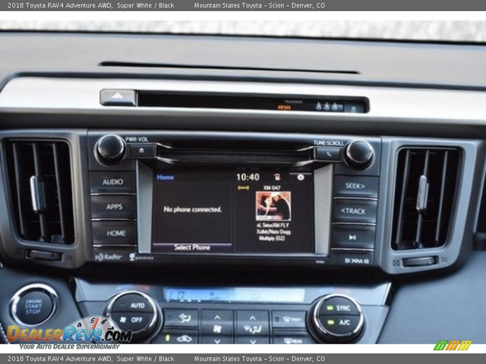 2018 Toyota RAV4 Adventure AWD Super White / Black Photo #10