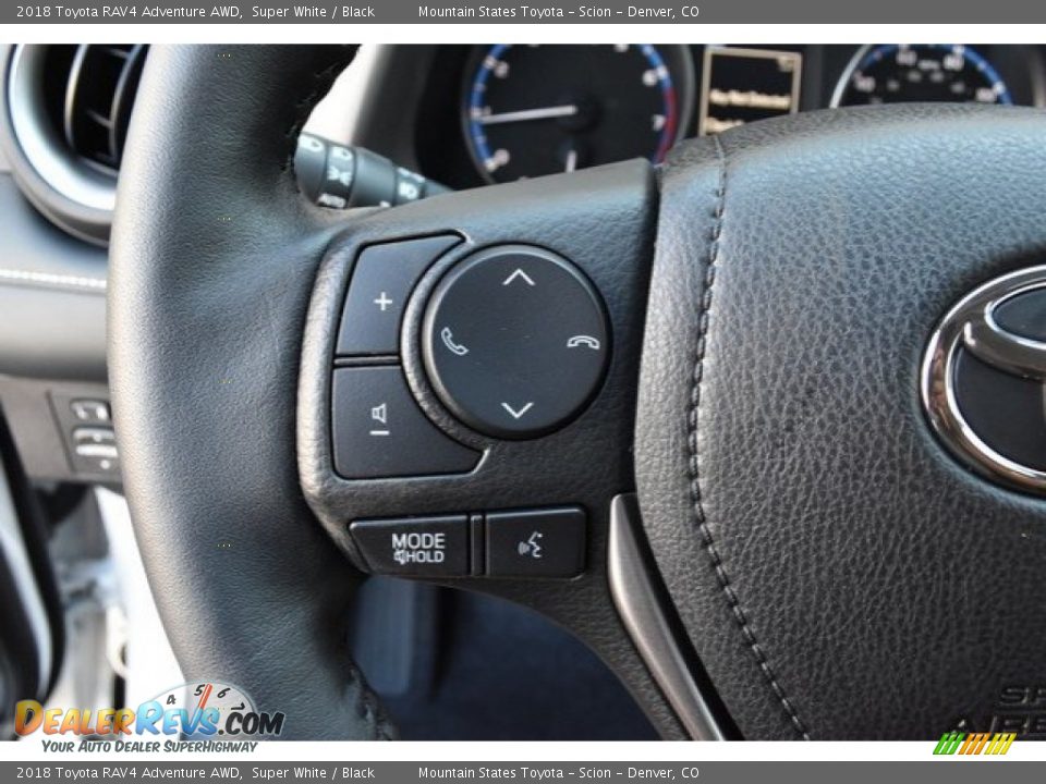 2018 Toyota RAV4 Adventure AWD Super White / Black Photo #27