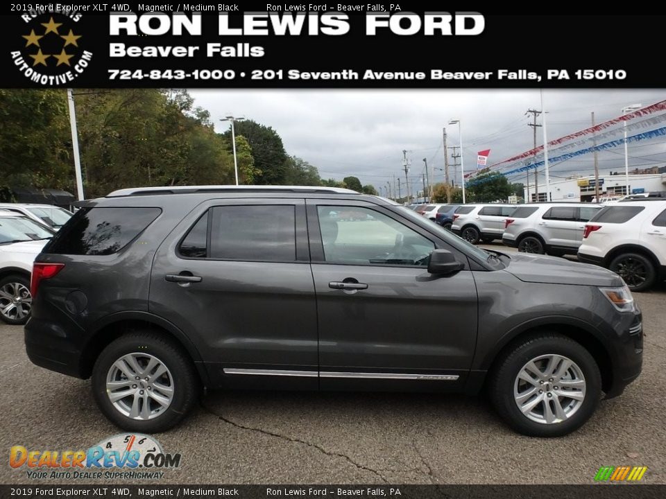 2019 Ford Explorer XLT 4WD Magnetic / Medium Black Photo #1