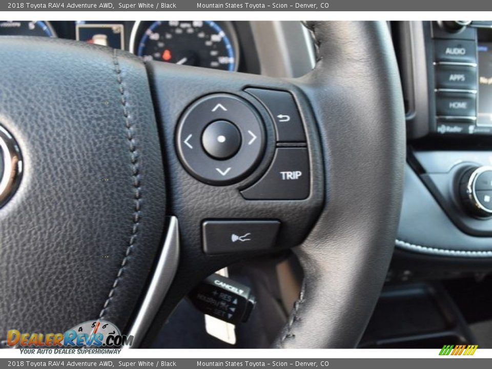 2018 Toyota RAV4 Adventure AWD Super White / Black Photo #28