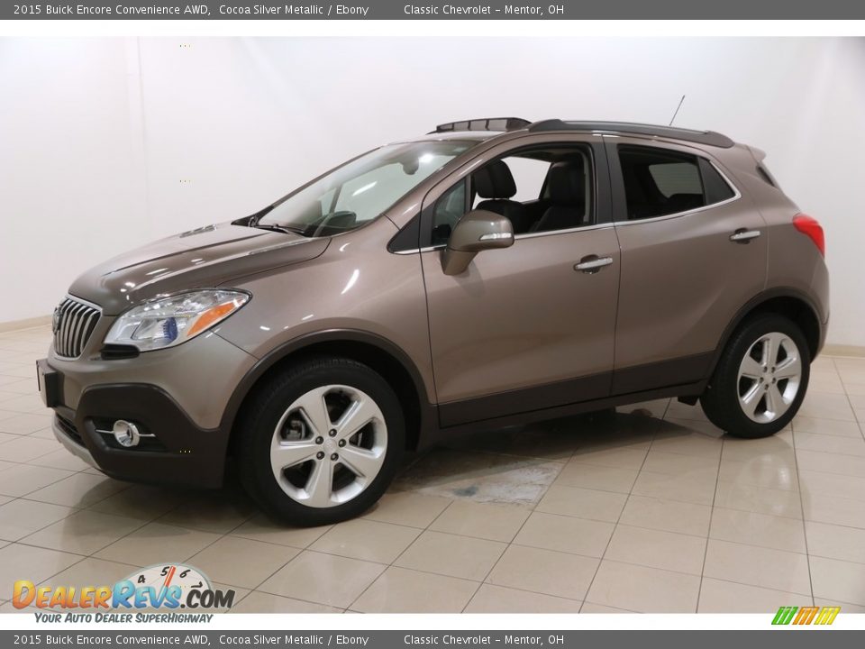 2015 Buick Encore Convenience AWD Cocoa Silver Metallic / Ebony Photo #3