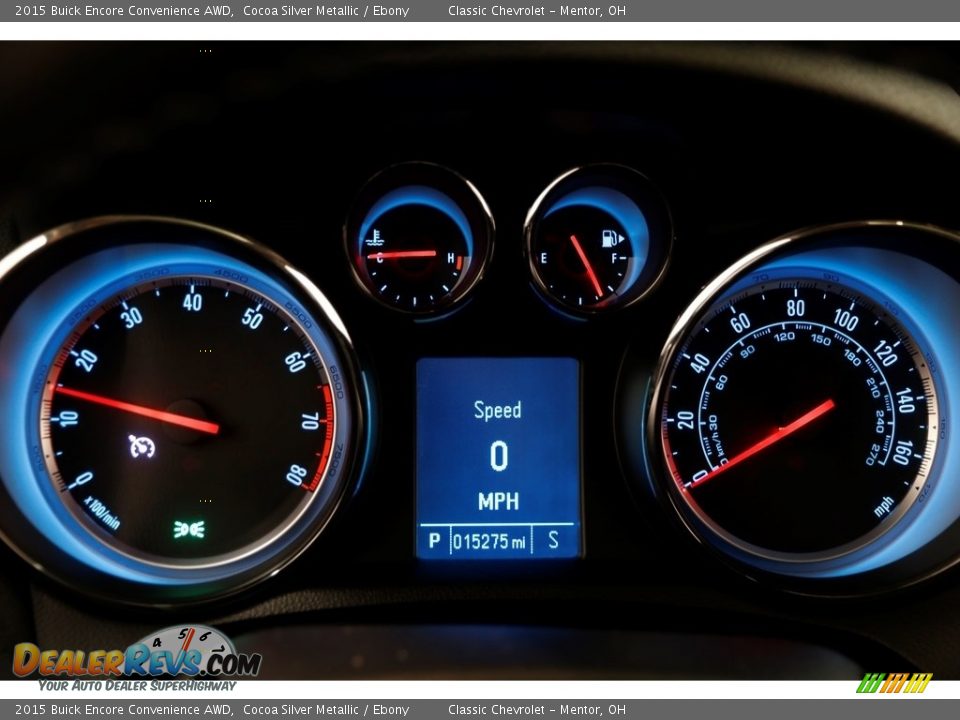 2015 Buick Encore Convenience AWD Cocoa Silver Metallic / Ebony Photo #8