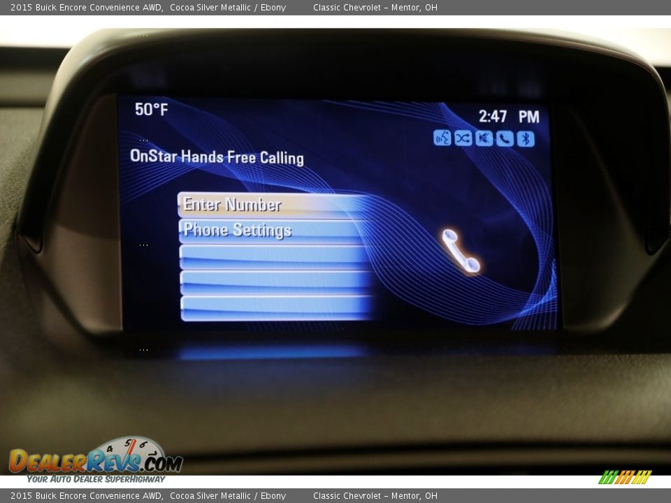 2015 Buick Encore Convenience AWD Cocoa Silver Metallic / Ebony Photo #11
