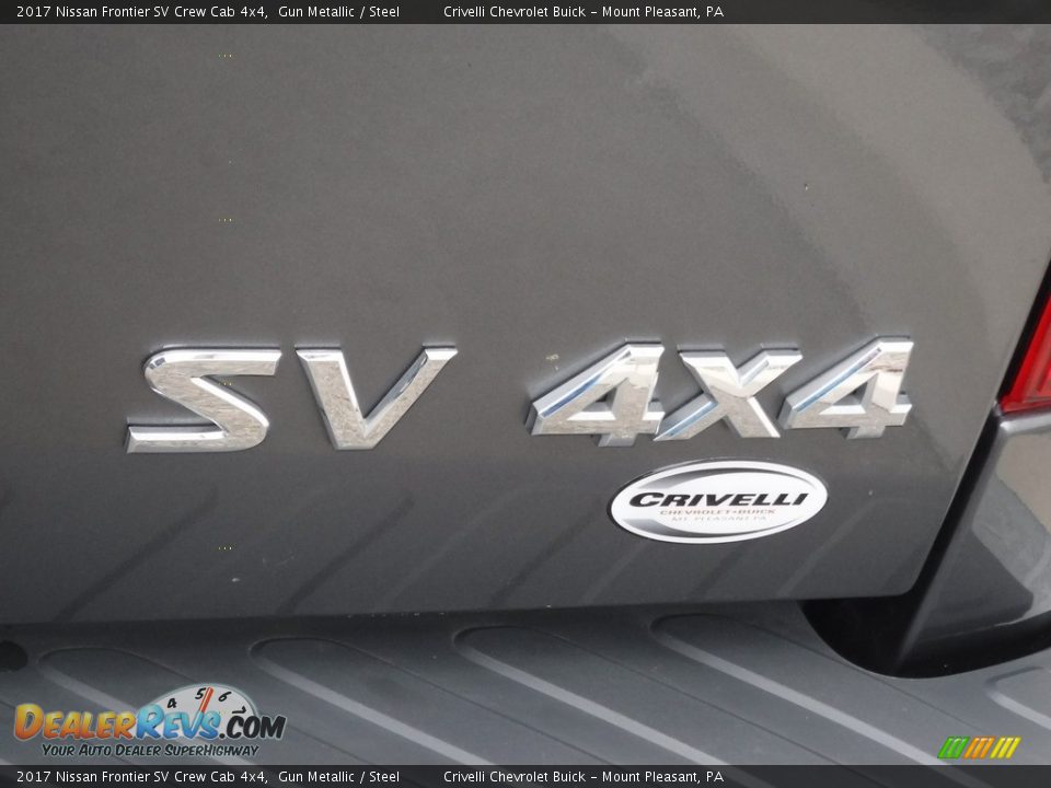 2017 Nissan Frontier SV Crew Cab 4x4 Gun Metallic / Steel Photo #9