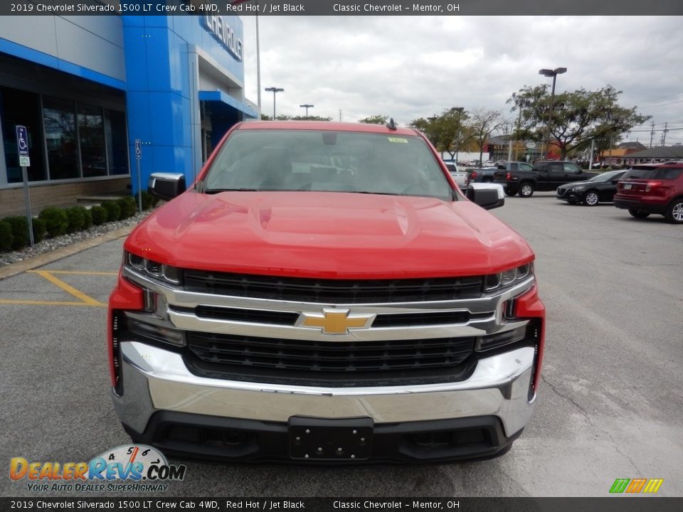 2019 Chevrolet Silverado 1500 LT Crew Cab 4WD Red Hot / Jet Black Photo #2