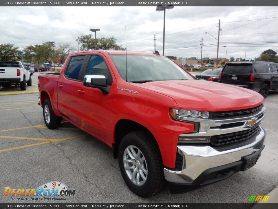 2019 Chevrolet Silverado 1500 LT Crew Cab 4WD Red Hot / Jet Black Photo #3