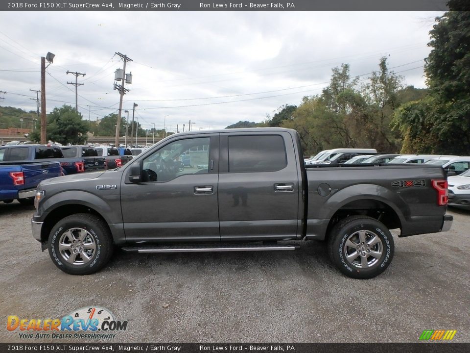 2018 Ford F150 XLT SuperCrew 4x4 Magnetic / Earth Gray Photo #5