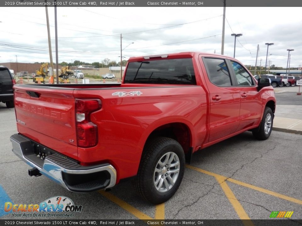 2019 Chevrolet Silverado 1500 LT Crew Cab 4WD Red Hot / Jet Black Photo #4