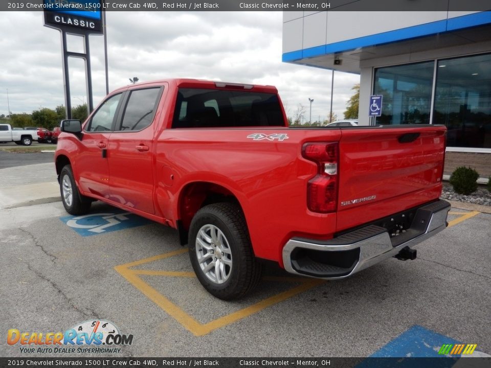 2019 Chevrolet Silverado 1500 LT Crew Cab 4WD Red Hot / Jet Black Photo #5