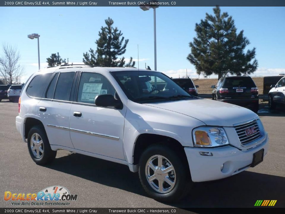 2009 GMC Envoy SLE 4x4 Summit White / Light Gray Photo #1